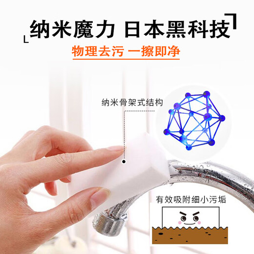 LEC nano sponge wipes 16 pieces kitchen rags scouring pads on clearance