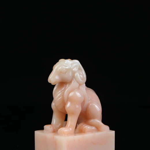 
3.0x2.4x5.3cm Shoushan hibiscus stone zodiac sheep seal calligraphy calligraphy painting name collection seal C13549 efault