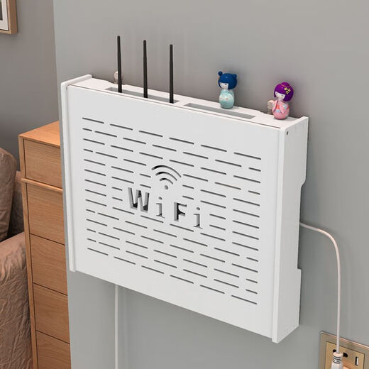 Weak current box decorative cover wifi wireless router light cat wall-mounted multimedia weak current shielding surface-mounted electrical box socket storage box PVC one flip cover dandelion style large inner diameter horizontal section 45 one vertical height 35 one thickness 6