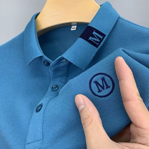 
Classic Car (LAOYECHE) Summer Men's Short Sleeve T-shirt Casual Lapel Men's Trendy High-end M Embroidered Pure Cotton Polo Shirt Original Single Top 9901 White M - Recommended 90-110Jin [Jin equals 0.5 kg]