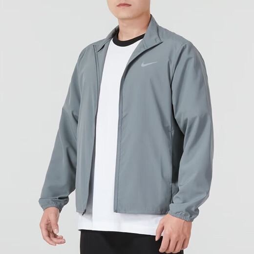 耐克（NIKE）官方舰店外套男 新款跑步运动服休闲连帽梭织夹克风衣训练上衣男 FB7500-084/晒图退10 M 170/88A