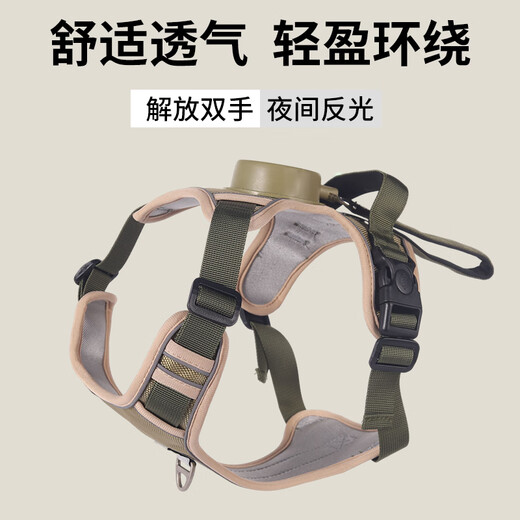 Wanlian dog leash, dog walking all-in-one harness, automatic retractable, anti-breakaway, pet supplies for small and medium-sized dogs