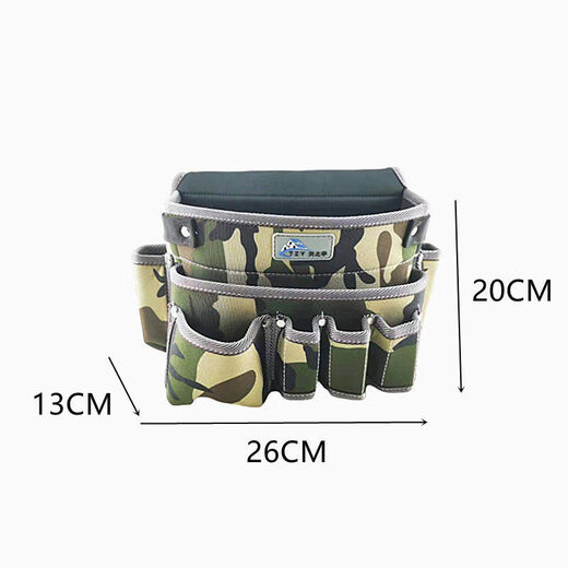 Ye Yu waist bag electrician tool bag multi-functional installation and maintenance site carpentry waist bag Oxford cloth hanging bag thickened bag delivery belt