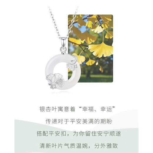 LAOLATU PT999 platinum small apricot necklace for women platinum clavicle chain jewelry Chinese Valentine's Day gift for girlfriend PT999 platinum O-shaped chain + small apricot pendant