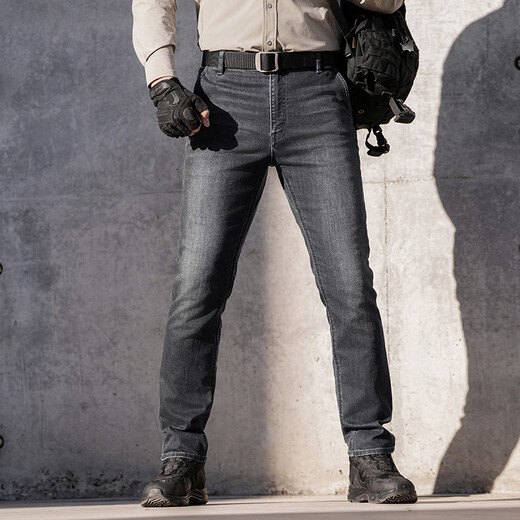 Dragon Tooth Third Generation Dragon Tooth Hidden Blade Tactical Commuting Slim Jeans Straight Version Comfortable and High Wear Resistance Work Simple Outdoor Medium Blue (Hidden Blade) 36 180/88B Height 180 Weight 155-170