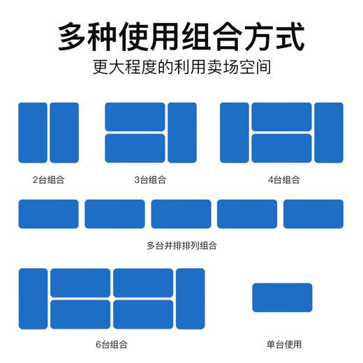 妮雪超市冰柜商用展示柜卧式冰柜商用冷柜冷藏冷冻柜雪糕柜保鲜柜冰糕柜冰淇淋柜圆弧玻璃 【白色平篮】组合柜长1800x760x850mm