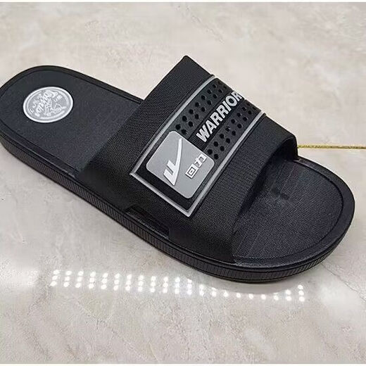 Huili Slippers at Home Flip flip flops for Men and Women portant des traînées à tendance pour une salle de bain décontractée Anti-slip Couple de plage à semelle épaisse hommes Huili 3523 Classic Couple Modèle Men noir One Taille plus petite taille 40 taille de chaussure plus petite taille une taille plus grande taille