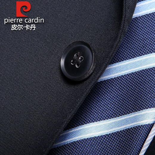 Pierre Cardin 100% Wool Suit Men's 2025 Autumn New Business Professional Formal Work Wear Suit Two-piece Suit Qing M 170