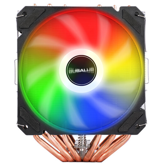 BUBALUS T68 Dual-Tower-CPU-luftgekühlter Kühler (Multi-Plattform/AM5/6 Heatpipes aus reinem Kupfer/intelligente Temperaturregelung per PWM/Matrix-Lamellen/12-cm-Dual-Lüfter/Unterstützung 1700)