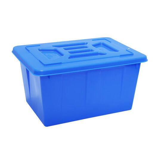 Verdickte große rechteckige Umsatzkastenbekleidung Fabrikspeicherbox gekochte Gummi -Plastikwassertank Aquakultur Fabrik Home Verwenden Sie 300 blau verdickte Kiste: 890*683*600 mit Abdeckung