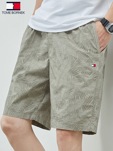 
Tommy Hee Kelly American authentic summer pure cotton five-point shorts casual versatile loose beach pants men's trend 9224 military green + 9215 bean green 4XL (recommended 180-200 Jin [Jin equals 0.5 kg])
