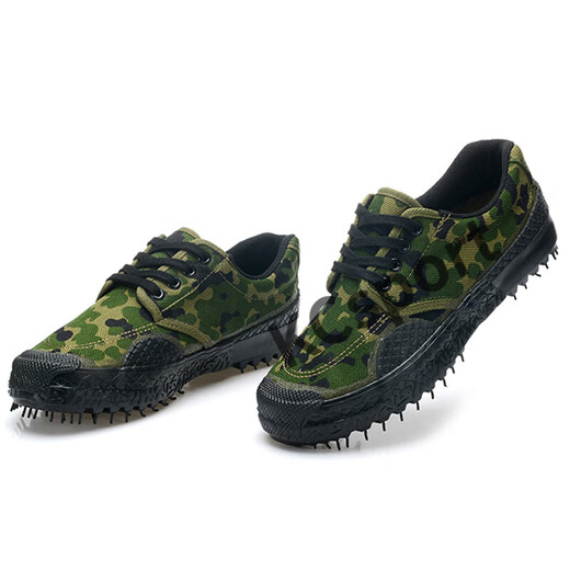 MIEHONE Liberation Shoes Military Training Camouflage Shoes Work Training Shoes Rubber Shoes Yellow Migrant Workers Construction Site Work Labor Safety Shoes Camouflage 41