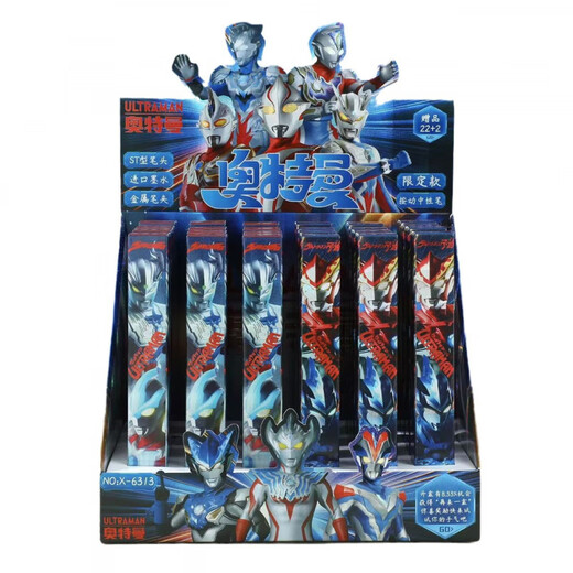 UHFQ Ultramans neuer Blindbox Stift kreativer japanischer Anime 2D Peripheral Press neutraler Stift Schnell trocknend schwarzer Wasser Stift X-6189 Naruto Blind Box Stift zufällig 6 0,5 mm 0,5 mm x Single