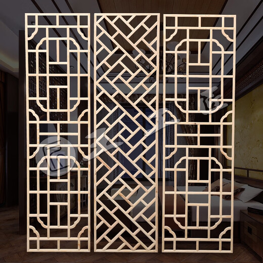 Dongyang Wood Carving Chinese Antique plafond Porte sculptée Porte d'écran de cloison creux Portes et fenêtres en bois massif en bois de calandre de pelle