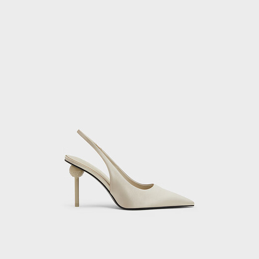 Charles/Keith25 Autumn New Product Temperament Toe Toe Heel Diamond Decoration Sandals Talls High Birthday Gift CK1-60280485 Gold Gold 39 (250)