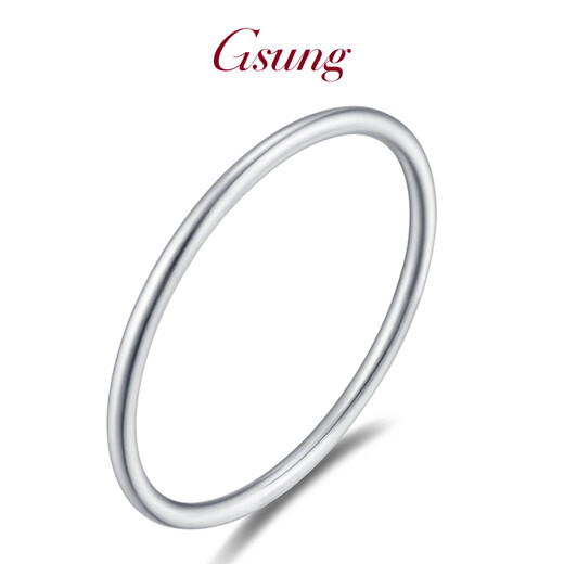 GsunG platinum PT950 solid bracelet, ancient craftsmanship, platinum frosted bracelet for women, simple plain ring bracelet for girlfriend, calculated based on the gold price in the store on the day