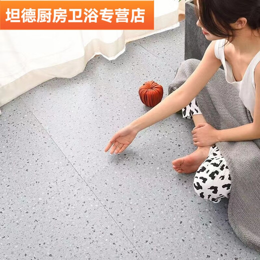 加厚自粘地板贴水泥地板革直接铺地防水地板砖贴纸家用耐磨地板垫 6626石纹耐磨60*60/一片