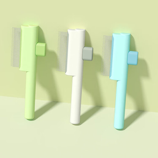 Crazy owner’s flea comb, dense-toothed comb for cats, straight row, dog-specific pet steel comb to remove lice and flea comb, row comb for long hair