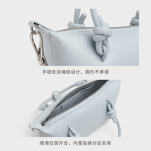 Charles/Keith25 Autumn New Product nudo Handal Handbody Crossbody Square Square Dumpling Bag Ck2-30271635 Sal Sal Sal Sal Sal Sal Sal Azules Azules S