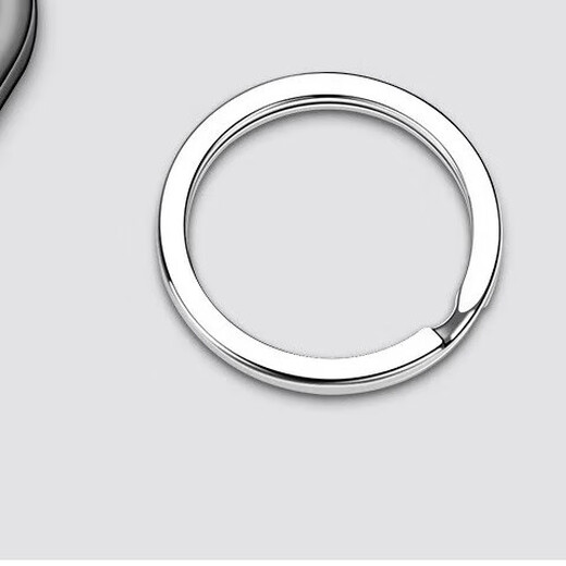 Keychain is strong and durable, car, men and women, key ring, waist hanging metal keychain, anti-lost, simple, personal and elegant, bright gun color [keychain keychain] 1 set