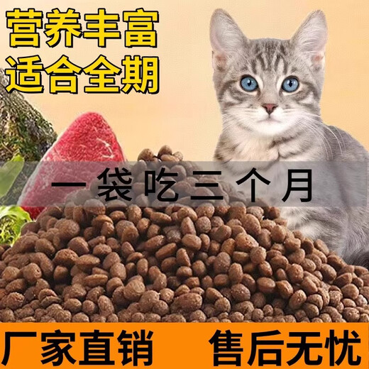 OUOETY cat food 10 Jin Jin is equal to 0.5 kg. Ordinary kitten special food for domestic cats. Rural cat food. Chinese pastoral cat. Orange cat. Adult cat. Affordable package. High-end general food. 10 Jin Jin is equal to 0.5 kg (fattening gills) 0b