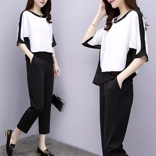 Chapitre cool (Kuzhang) Fat MM Suit MM 2025 Été Nouveau haut de couverture de ventre de grande taille cachant de la chair pour vous faire paraître mince et à la mode
