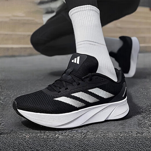 阿迪达斯 （adidas）夏季网面鞋官方舰店男鞋跑步鞋同款运动鞋缓震舒适透气训练休闲鞋 ID9849/黑白 41