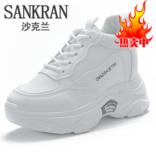Shaklan Leather-Feel-Feels White Shoes Женская обувь 2025 Весна и осень-популярная летняя универсальная повседневная обувь.