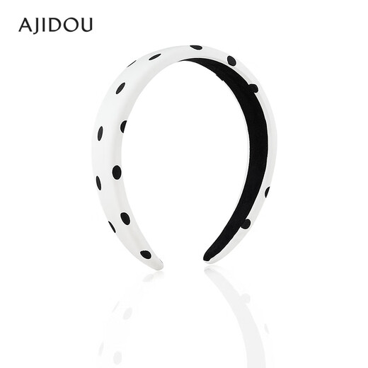 AJIDOU Ajidou headband, the same style in the offline mall, simple wave headband, birthday gift for girlfriend and wife, black and white
