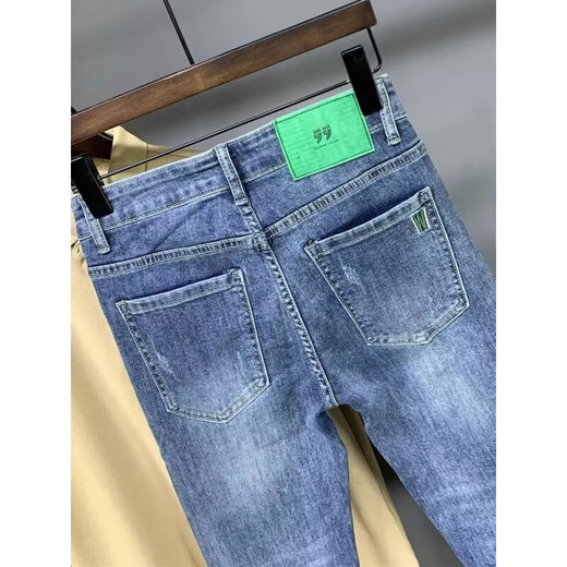 Benny Road Baleno Herbst Dünne neun-Punkte-Jeans Herrenmarke Slim Feet Frühling und Herbst Casual Hosen Stretch Herrenhosen 9275 29