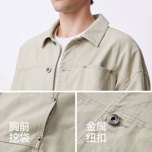 Semir Jacket Men's Distressed Retro Workwear Jacket Loose Cotton Autumn Outdoor Fashion Versatile Top 101524108119