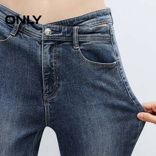 ONLY 2025 Spring Lycra Retro Slim High Waist Flared Jeans for Women|125332056