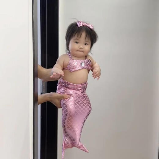 Ayub Mermaid Clothes Baby Creative Tail Children Funny Photo Siamese Funny Cute Full Moon Photo Shooting Props Pink Mermaid Clothes 175 L (18-23Jin Jin is equal to 0.5kg)
