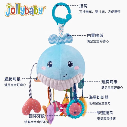 
Exhale 0-1 year old fingers fine toy baby rattle lalale baby stroller pendant hot air balloon-string pull-