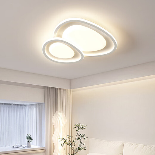 
Bull Living Room Light New Modern Simple Atmospheric Creative Pebbles Bedroom Restaurant Ceiling Light RG1049 White Triangle 110*80 Tmall Elf