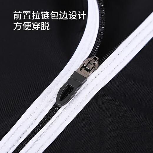 鸿星尔克鸿星尔克泳衣女款连体裙式游泳馆专用高级感遮肚显瘦专业运动泳装 黑色 11154-2 XL