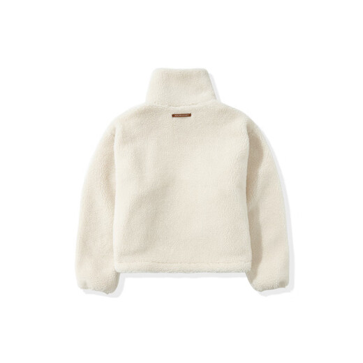KOLON SPORT可隆KOLONSPORTONCAMP系列宽松版羊羔绒绒感外套女款 米白CR XS