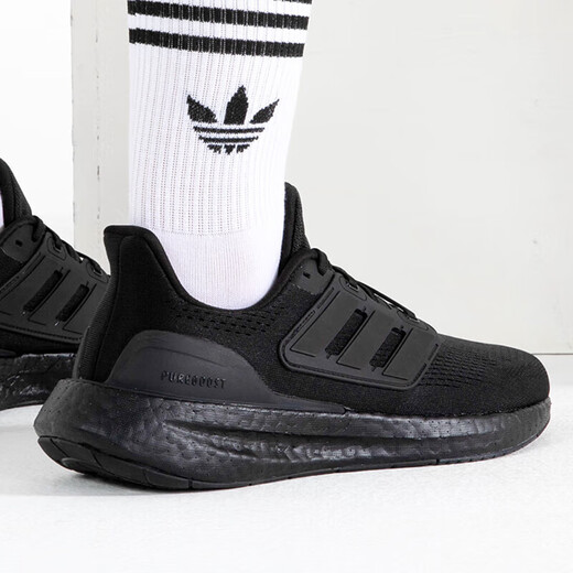 
Adidas running shoes men's shoes women's shoes spring PUREBOOST sneakers lightweight cushioning low top casual shoes IF4840/black 36