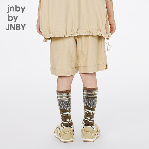 jnby by JNBY新款江南布衣童装宽松短款直筒裤25夏男女童1P5E12200 212/浅灰卡其 110 cm