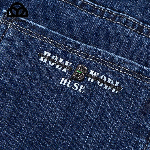 Jeep Spirit Jeep printemps et été en coton mince jeans pour hommes d'âge moyen de l'âge moyen de grande taille, grande taille décontractée papa respirant long 3891 Zhonglan Thin Style 38 [3 pieds]