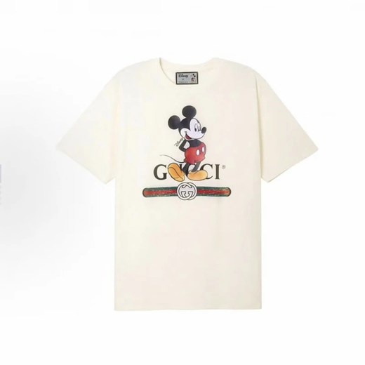 古驰（GUCCI） Love Parade FW22 字母圆领短袖  落肩袖T恤 女款 七夕送礼 灰白色565806-XJB66-9756 3XL