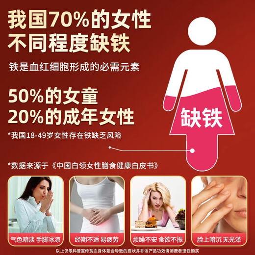 Peking Tongrentang Angelica astragalus Eisentabletten für Erwachsene und Männer und Frauen, um Eisen zu ergänzen, um die Anämie, die Eisenmangelanämie und die Auffüllung von Qi und Blood Angelica Astragalus Iron Tabletten 1 Flasche aufzufüllen [Erfahrungspaket]