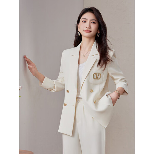 Wen mi plipe de costume de costume jacquard tempérament de mode femelle de style déesse décontractée coréenne veste de costume de célébrité