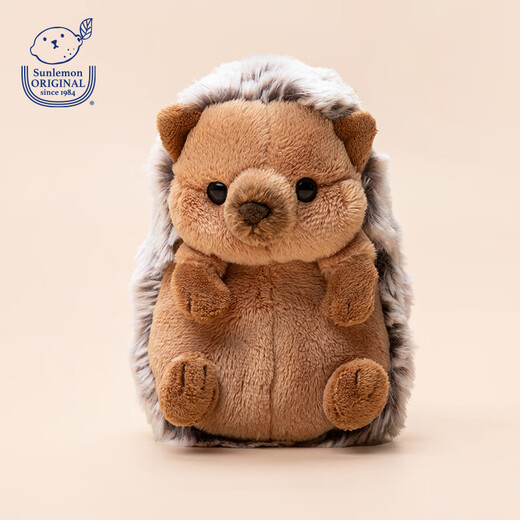 sunlemon  日本仿真小号刺猬毛绒玩偶安抚可爱娃娃公仔生日礼物 棕色刺猬P-9852 现货