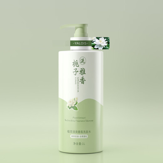 Extracto de planta de Yalus Fragancia refrescante champú anti-distanda anti-citving Control de aceite esponjoso suavizante champú macho y hembra 1L