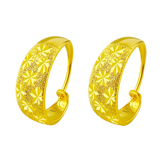 Love 999 sterling silver earrings for mothers, middle-aged and elderly people, golden baby's breath earrings, birthday gifts for mother-in-law and elders