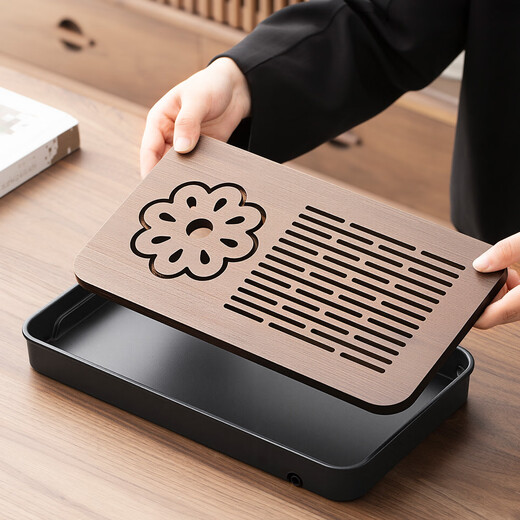 Tangfeng Ru Kiln Kung Fu tea set complete set for home office reception and tea making special ceramic teapot teacup teatray small set Four Autumn Tea Tray + Jiangya Xishi Pot + 4 male cups