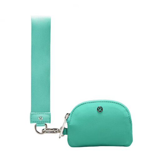 lululemon casual and fashionable versatile recycled nylon wrist bag regular women's paradise green paradise green