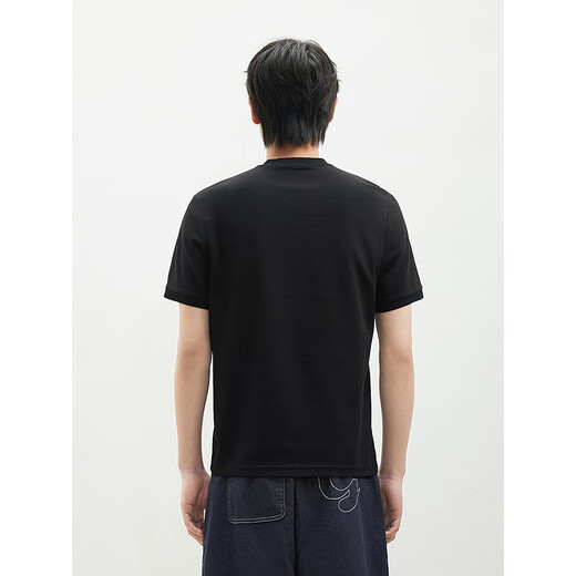 GXG Camiseta de malla fría para hombres GXG Henry Collar Black 175/L