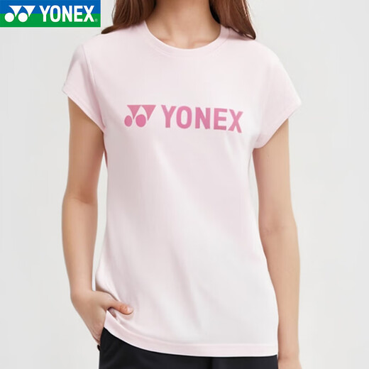 YONEX Yonex badminton clothing women's comfortable breathable sports short-sleeved T-shirt 215095BCR Pearl Pink M